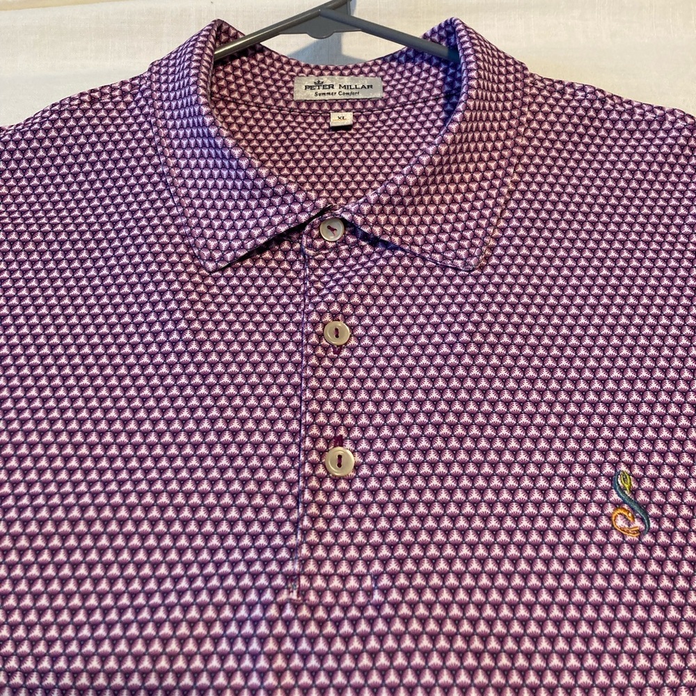 Peter Millar Summer Comfort Performance Mesh Polo, Men’s XL Streamsong